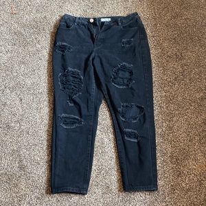 rue 21 black ripped jeans